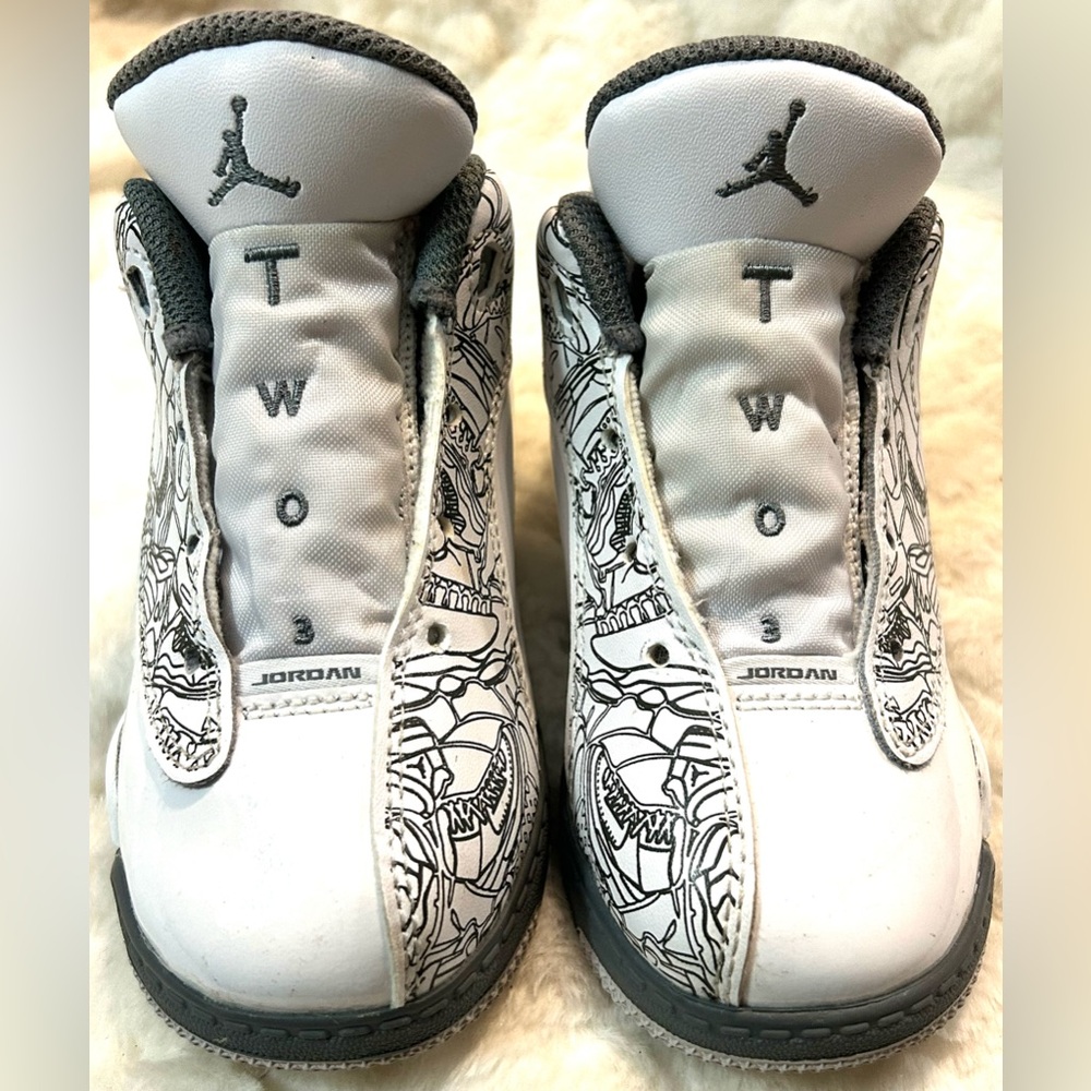 Toddler Nike Air Jordan Dub Zero Retro Shoes DV 1358-107 size 8 - Picture 12 of 16